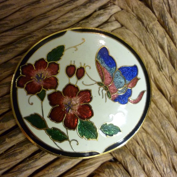 Cloisonne Belt Buckle with Belt Butterfly Belt Buckle - Picture 6 of 8